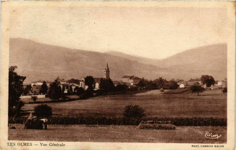 Carte postale ancienne Les Olmes - Vue générale