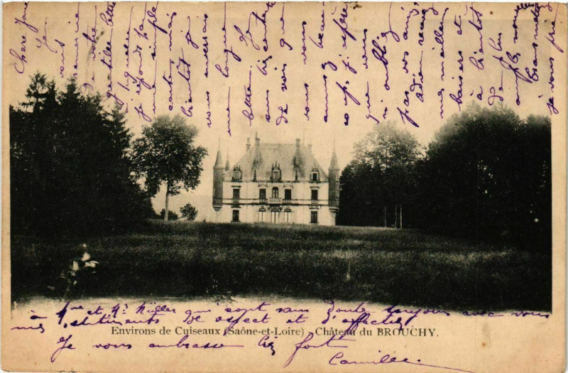 Carte postale ancienne Env. de Cuiseaux - Chateau du Brouchy à Cuiseaux