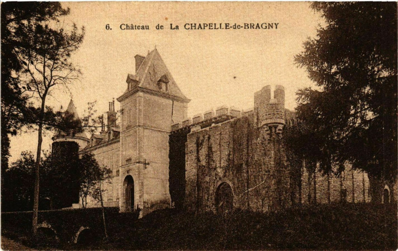 Carte postale ancienne Chateau de la Chapelle-de-Bragny à Château