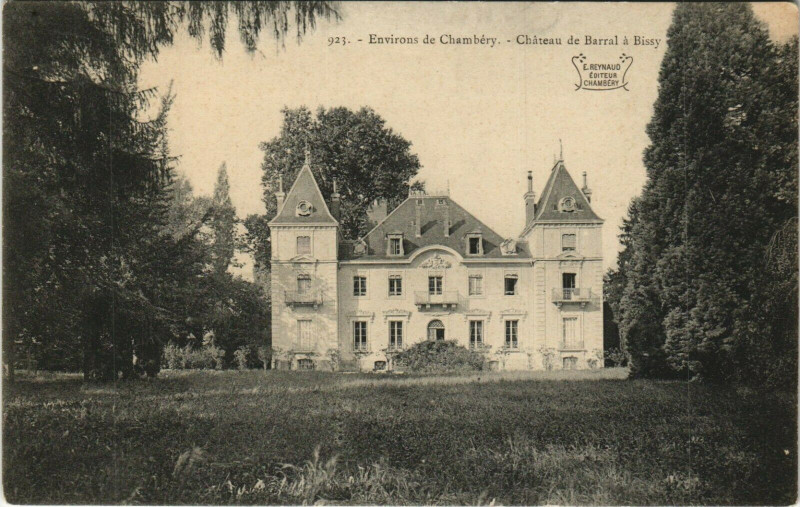 Carte postale ancienne Château de Barral à Bissy à Chambéry