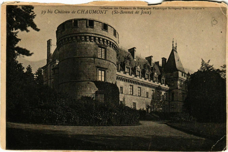 Carte postale ancienne Chateau de Chaumont (Saint-Bonnet de Joux) à Château