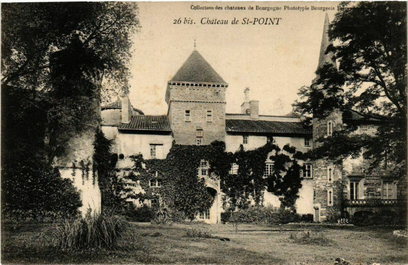 Carte postale ancienne Chateau de Saint-Point à Château