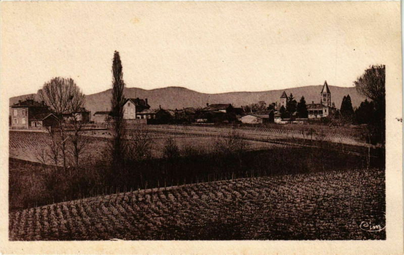 Carte postale ancienne Env. de Macon - Chanes - Vue générale à Mâcon