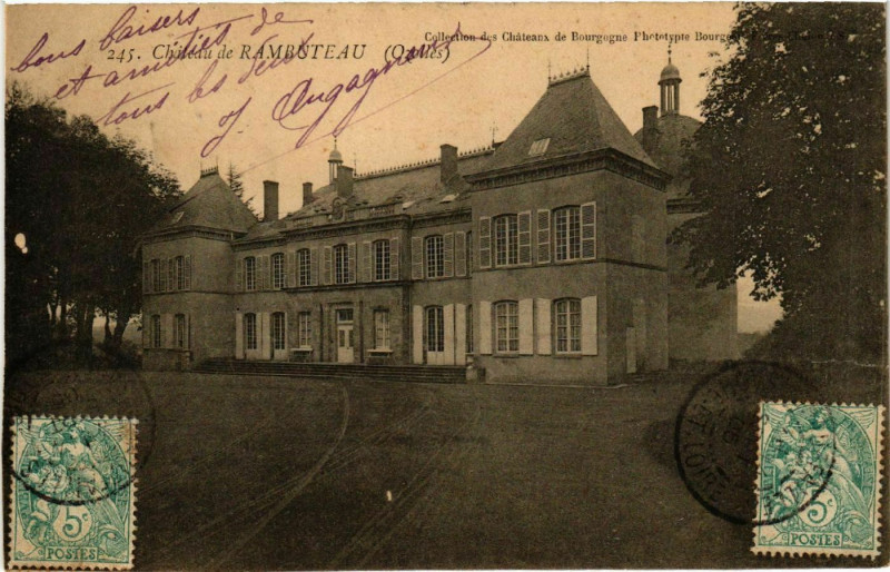 Carte postale ancienne Chateau de Ramsteau (Ozzies) à Château