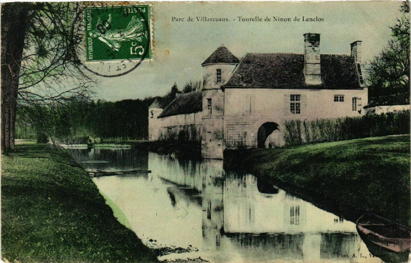 Carte postale ancienne Parc de Villarceaux - Tourelle de Ninon de Lenclos