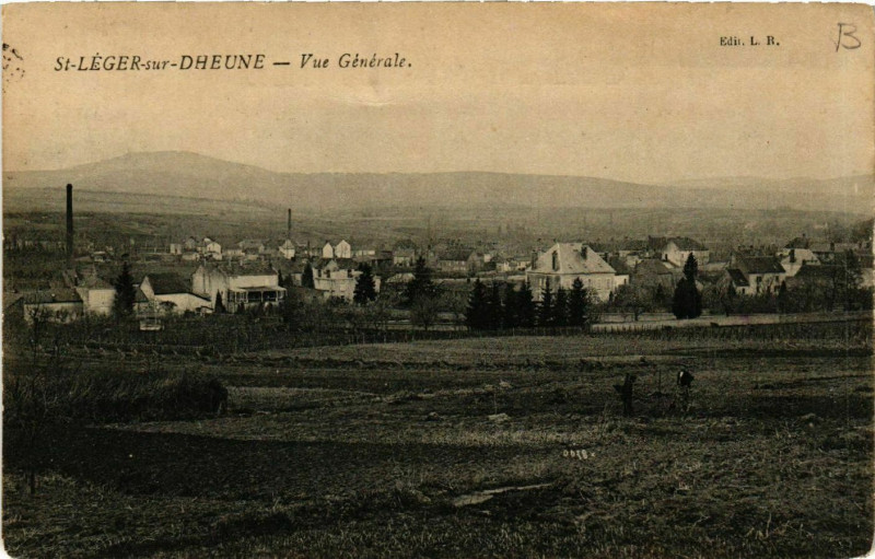 Carte postale ancienne Saint-Leger-sur-Dheune - Vue générale à Saint-Léger-sur-Dheune
