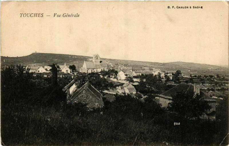 Carte postale ancienne Touches - Vue générale