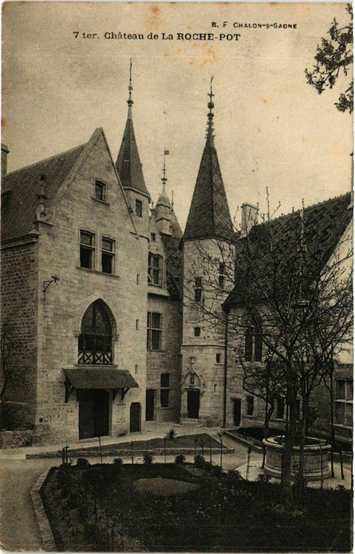 Carte postale ancienne Chateau de La Roche-Pot à Château