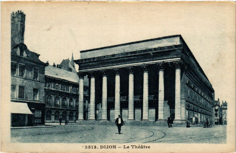Carte postale ancienne Dijon - Le Théatre à Dijon
