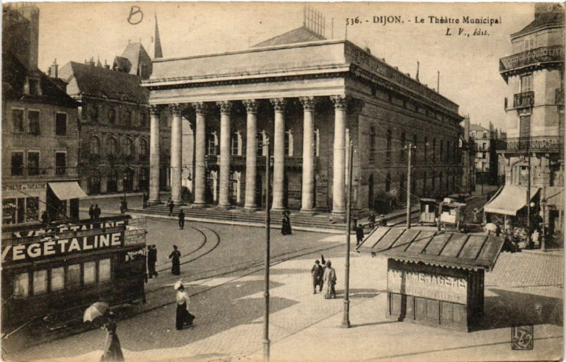 Carte postale ancienne Dijon - Le Théatre Municipal à Dijon