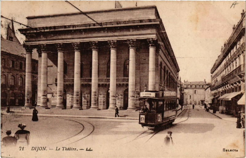 Carte postale ancienne Dijon - Le Théatre à Dijon