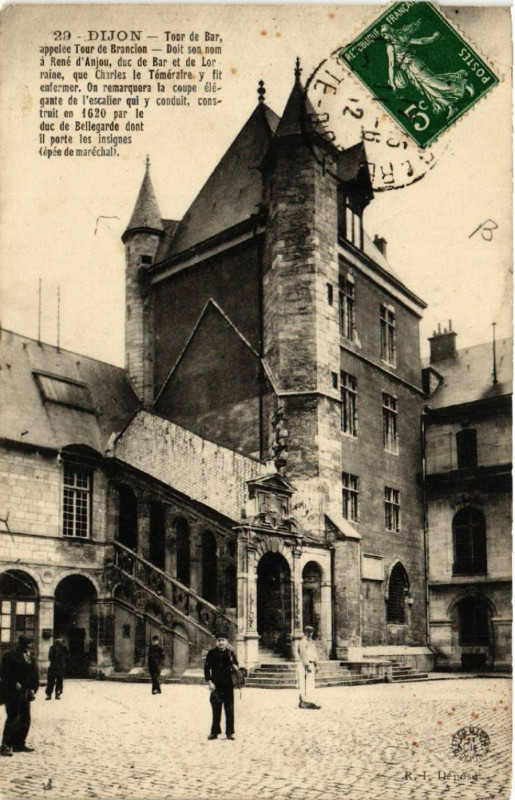 Carte postale ancienne Dijon - Tour de Bar à Dijon