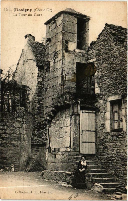 Carte postale ancienne Flavigny La Tour du Guet