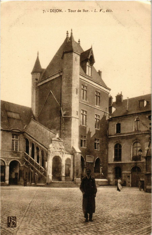 Carte postale ancienne Dijon - Tour de Bar à Dijon