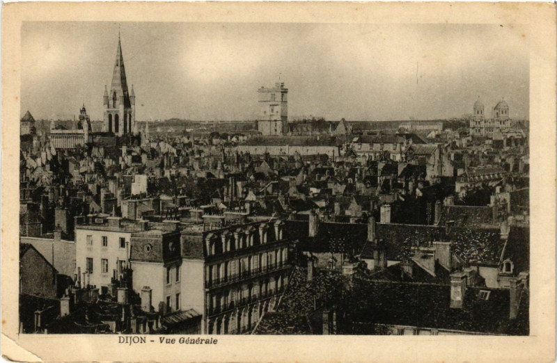 Carte postale ancienne Dijon - Vue générale à Dijon
