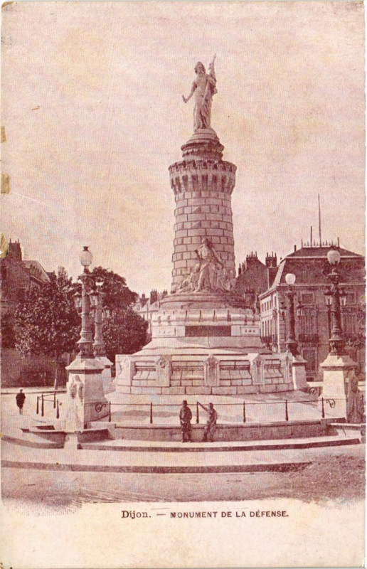 Carte postale ancienne Dijon - Monument de la Défense à Dijon