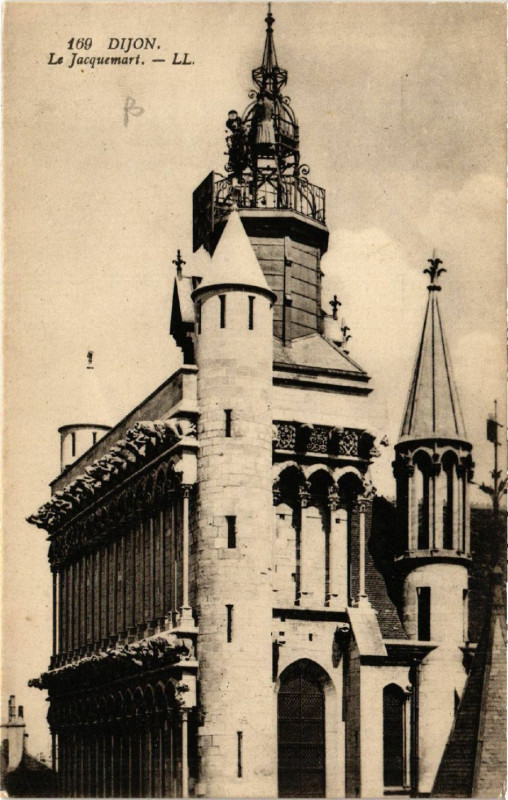 Carte postale ancienne Dijon - Le Jacquemart à Dijon