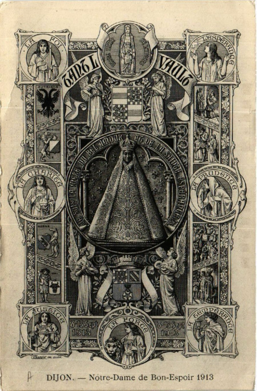 Carte postale ancienne Dijon - Notre-Dame de Bon-Espoir - 1913 à Dijon