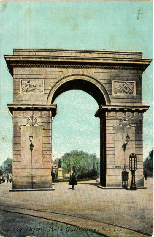 Carte postale ancienne Dijon - Porte Guillaume à Dijon