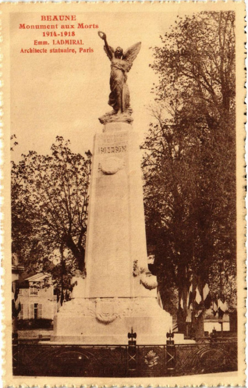 Carte postale ancienne Dijon - Monument aux Morts 1914-1918 à Dijon