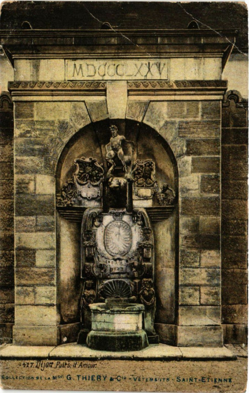 Carte postale ancienne Dijon - Puits d'Amour à Dijon