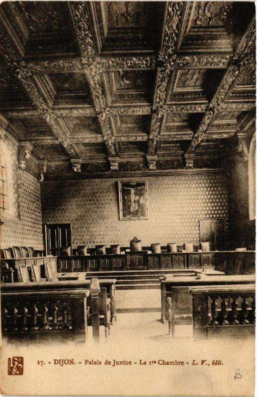 Carte postale ancienne Dijon - Palais de Justice - Chambre à Dijon