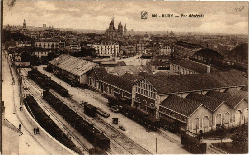 Carte postale ancienne Dijon - Vue générale à Dijon