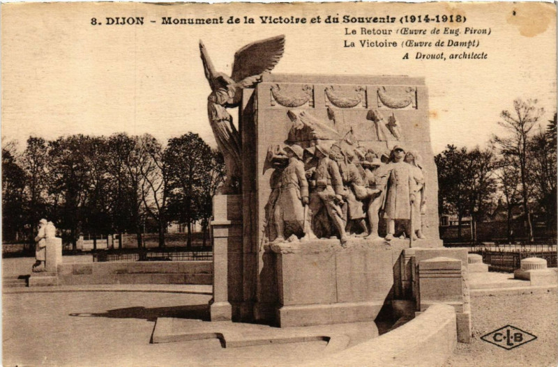 Carte postale ancienne Dijon - Monument de la Victoire et du Souvenir à Dijon