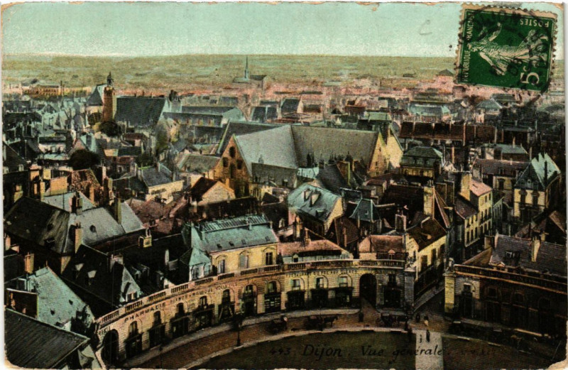 Carte postale ancienne Dijon - Vue générale à Dijon