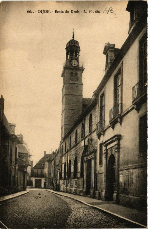 Carte postale ancienne Dijon - Ecole de Droit à Dijon