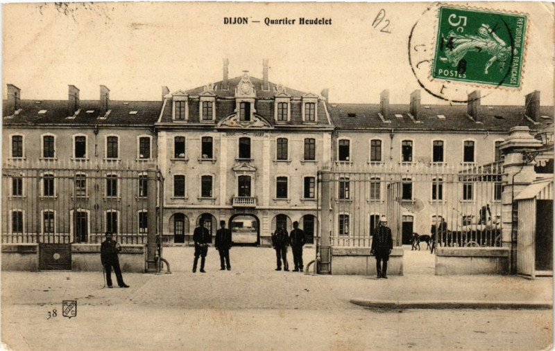 Carte postale ancienne Dijon - Quartier Heudelet à Dijon