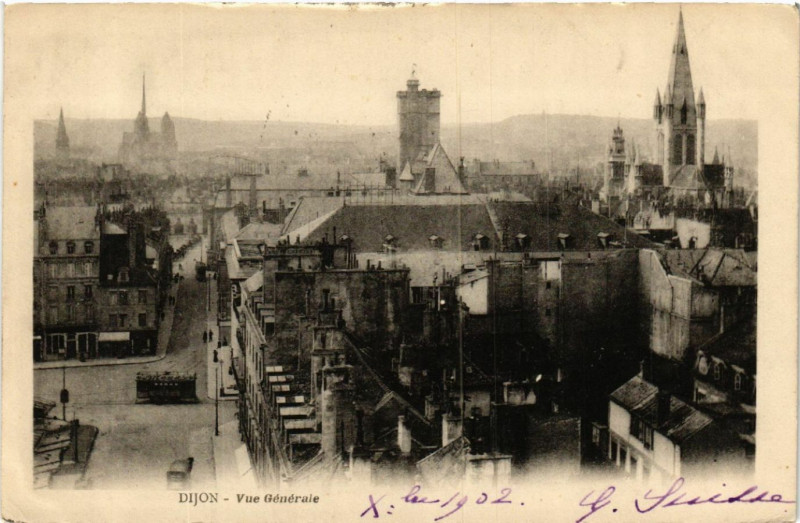 Carte postale ancienne Dijon - Vue générale à Dijon