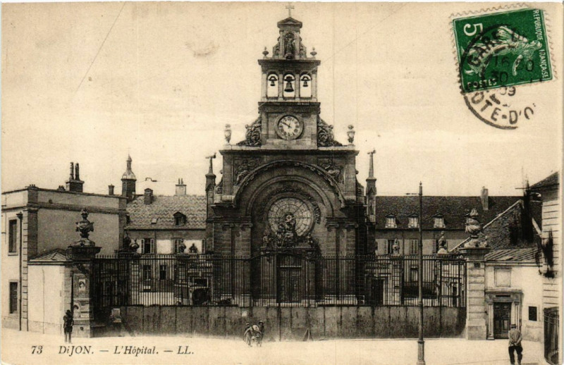 Carte postale ancienne Dijon - L'Hopital à Dijon