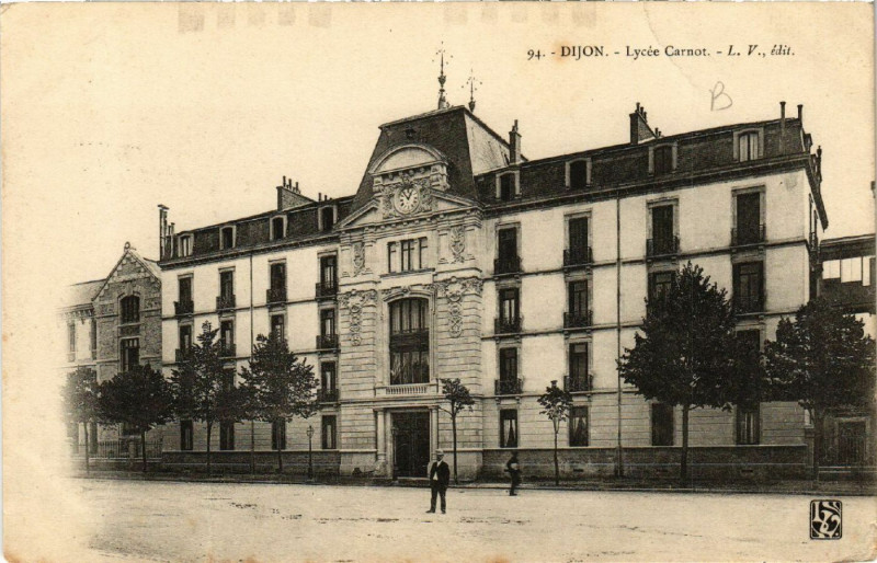 Carte postale ancienne Dijon - Lycée Carnot à Dijon