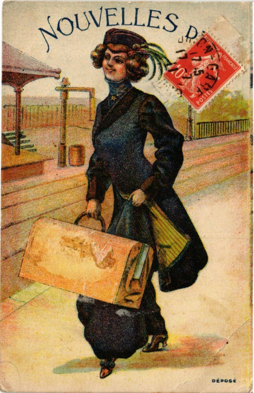 Carte postale ancienne Déposé - Jeune Femme - Folklore - Type