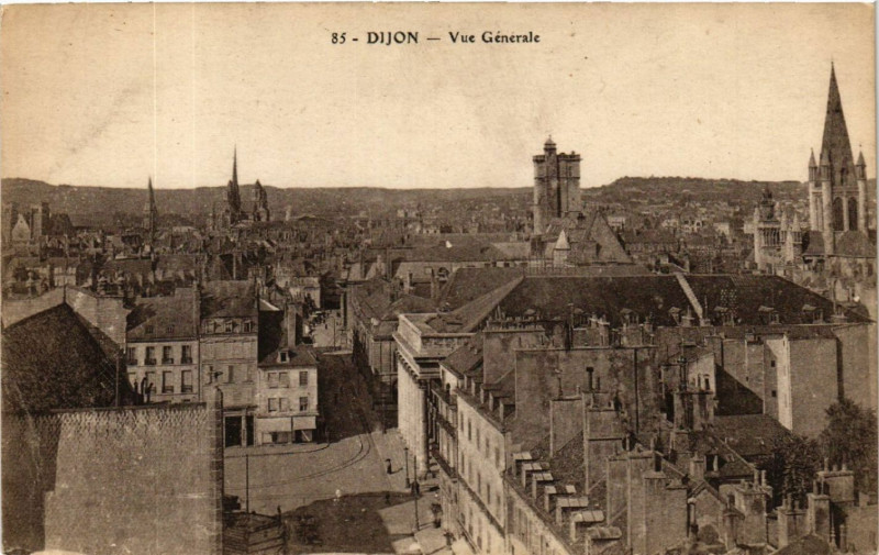 Carte postale ancienne Dijon - Vue générale à Dijon