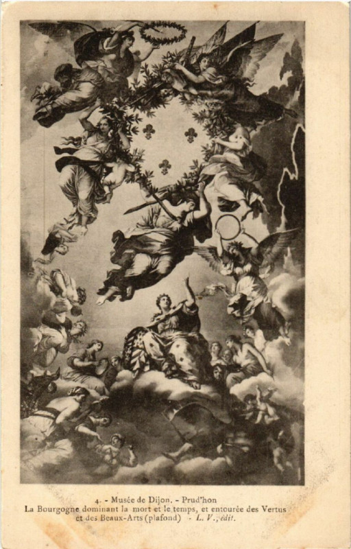 Carte postale ancienne Dijon - Musée de Dijon - Prud'hon à Dijon