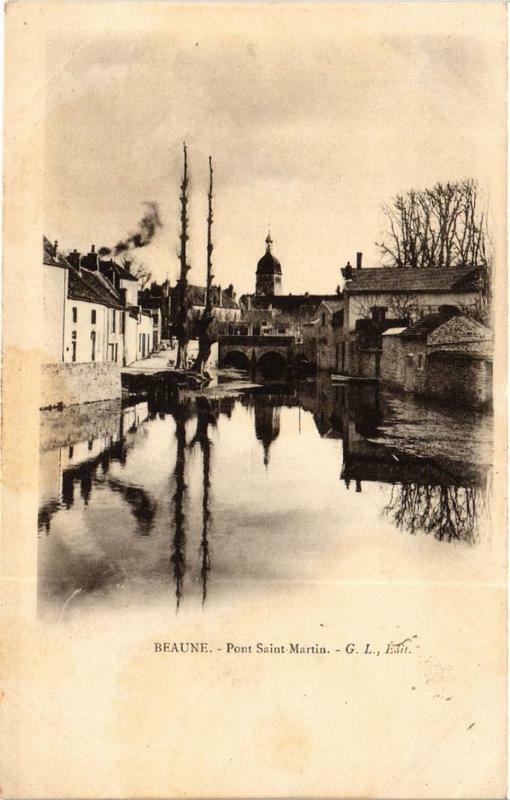 Carte postale ancienne Beaune Pont Saint-Martin à Beaune