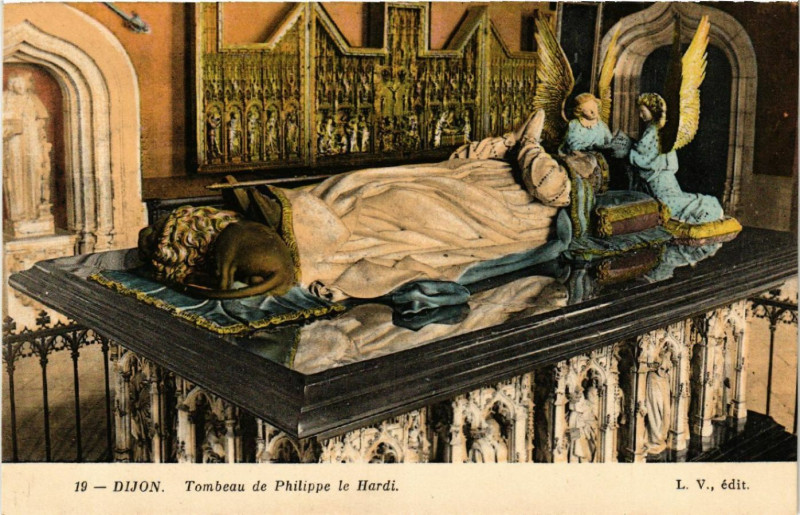 Carte postale ancienne Dijon - Tombeau de Philippe le Hardi à Dijon