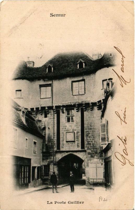 Carte postale ancienne Semur La Porte Guillier