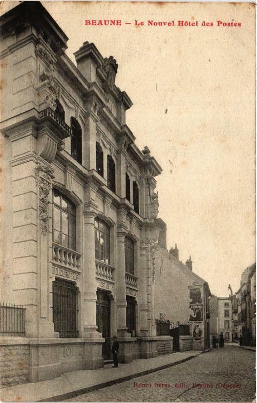 Carte postale ancienne Beaune Le Nouvel Hotel des Postes à Beaune