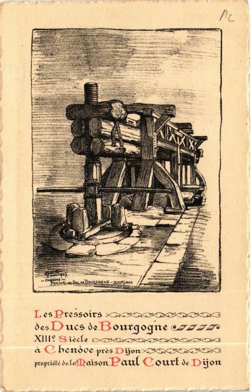 Carte postale ancienne Les Pressoirs des Ducs de Bourgogne