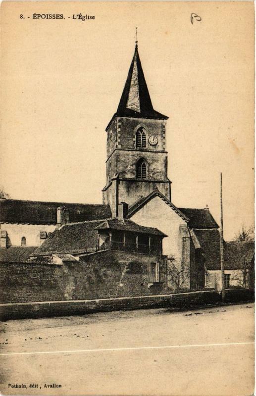 Carte postale ancienne Epoisses Eglise à Époisses