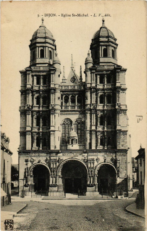 Carte postale ancienne Dijon - Eglise Saint-Michel à Dijon