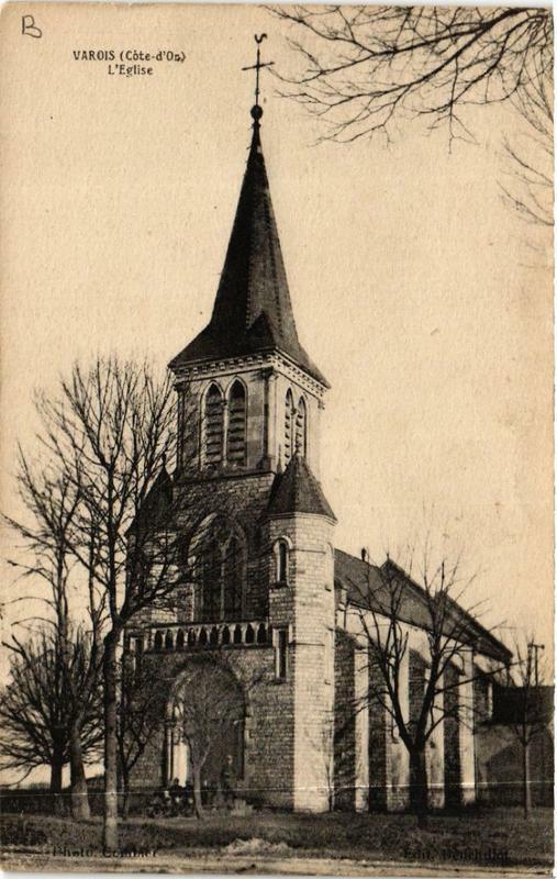 Carte postale ancienne Varois Eglise