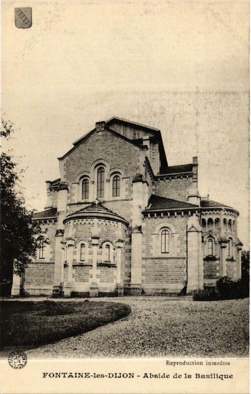 Carte postale ancienne Abside de la Basilique à Fontaine-lès-Dijon