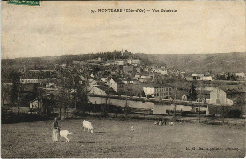 Carte postale ancienne Montbard - Vue Generale à Montbard