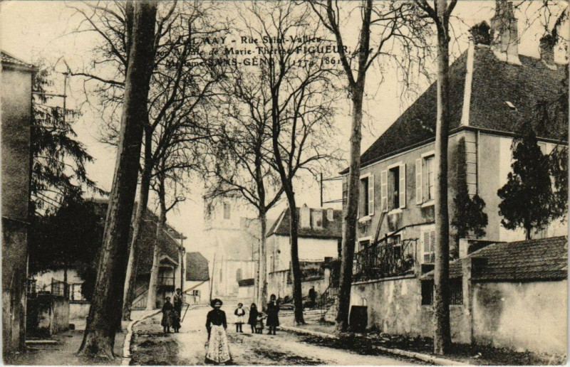 Carte postale ancienne Talmay - Rue Saint-Vallier à Talmay