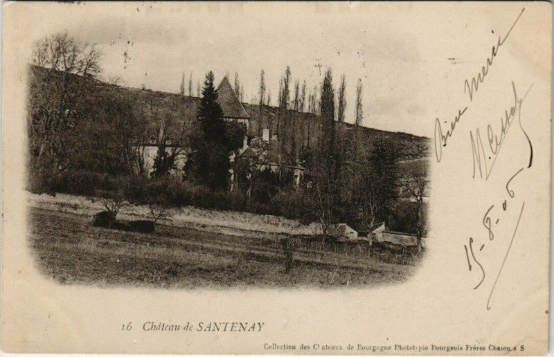 Carte postale ancienne Chateau de SaNTENAY - à Santenay