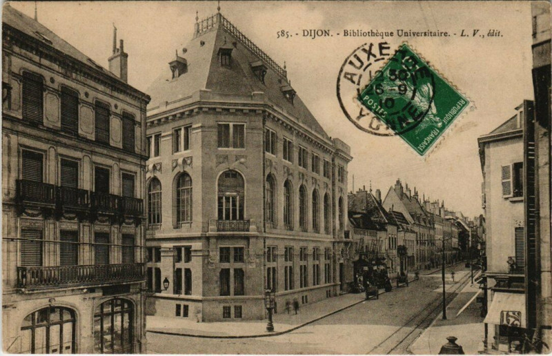 Carte postale ancienne Dijon Bibliotheque Universitaire à Dijon